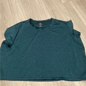 Women's Short Sleeve Teal Top